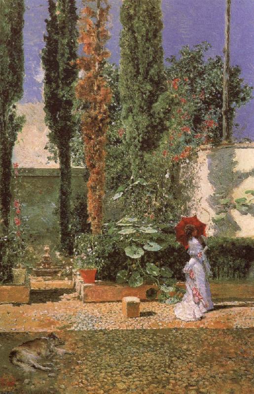 Mariano Fortuny y Marsal Fortuny-s Garden France oil painting art